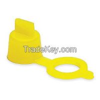 CAPLUGS 1XGL1 Grease Fitting Cap Yellow PK10