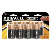 DURACELL  MN13RT8Z  Battery, D, Alkaline, PK8