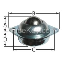 ASHLAND CONVEYOR W37826 Ball Transfer Countersunk Ball Dia 1 In