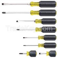 KLEIN TOOLS 85078 Screwdrvr Set 8-Pc. Cushion-Grp Assortme