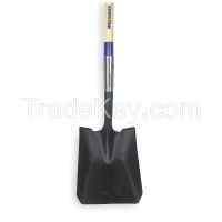 WESTWARD 1WG32 Square Point Shovel 48 In.Handle 14 ga.