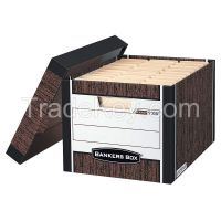 BANKERS BOX    00725   Banker Box, Ltr/Lgl, Woodgrain, PK12