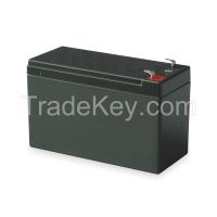 GRAINGER APPROVED 2UKJ4 Battery, Sealed Lead Acid, 12V, 7Ah, Faston
