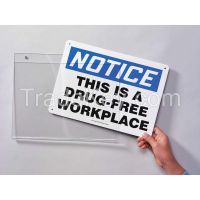BRADY SH912 Sign Holder Wall 12x9 Acrylic Clear