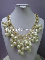 New Arrival Pearl Chain Necklace, Gold Plating Necklace