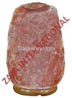 Himalayan Rock Salt Lamps Natural Ionizer 4.5 to 5.5 Kg 6ft Cord Bulb w Base