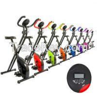 Mini folding magnetic exercise x bike