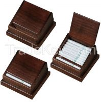 Visol Walter Walnut Wooden Desktop Cigarettes Holder