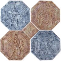 Tiles for outside decoration