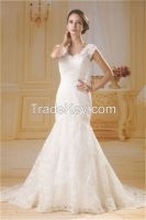 Graceful slim-line mermaid wedding dress