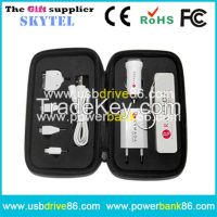 Imprinting 2600mAh Mobile Power Bank Charging Gift Set Promotional Gifts