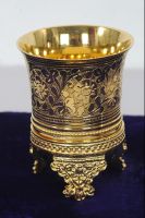 Mughlai Classic-Lad Free Brass With Gold Plated, Fork, Dessert, Knife
