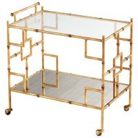 Iron Gold Bar Cart