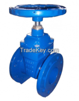 Non-rising stem resilient seat gate valve