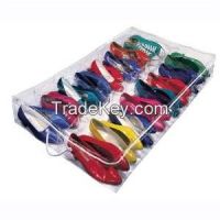 Clear Vinyl 16 Pair Underbed Shoe Chest