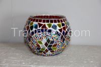 garden gift craft, turkish mosaic lamp, butterfly lantern candle holder