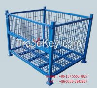 Foldable Steel plate Material Box/ Storage Bin