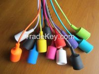 hot sale european colorful silicone lamp holders 