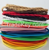 colorful fabric braided cable