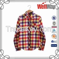 cotton lady plaid shirt