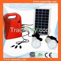 3W Portable Solar System Lighting Kit