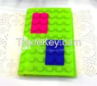 School supply silicone puzzle cover writing book