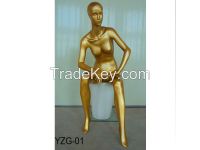 Metallic Gold Feale Mannequin 