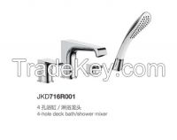 4-hole deck shower mixer