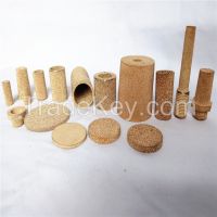 Bronze/copper/brass/stainless steel metal powder sintered filter silencer