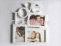 plastic photo frame picture frame 3pcs LOVE