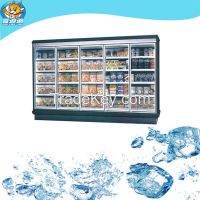 multi deck supermarket used glass door freezer with glass sliding door