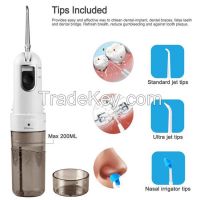 Foldable rechargeable water pik oral irrigator