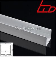 Anodized Square LED Aluminum profile channel profile with PC diffuser